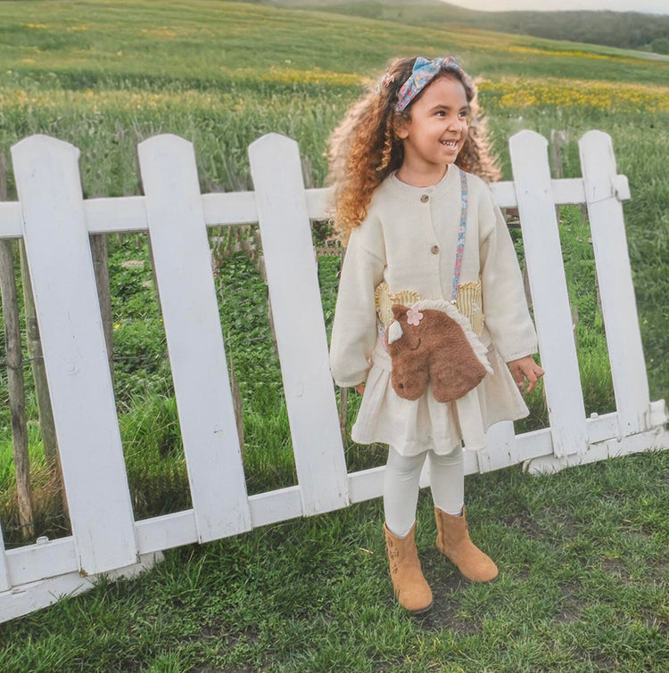 Sac cheval marron : idée cadeau noel, cadeau calendrier de l'avent ou cadeau anniversaire