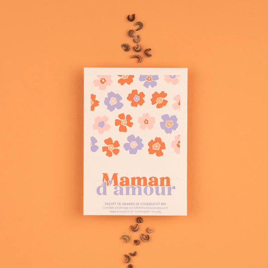 Sachet de graines Maman d'amour : idee cadeau fete des meres