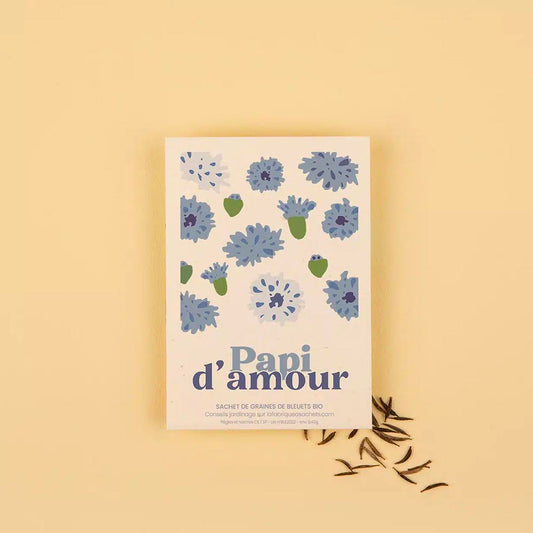 Sachet de graines Papi d'amour : cadeau fete des grands peres
