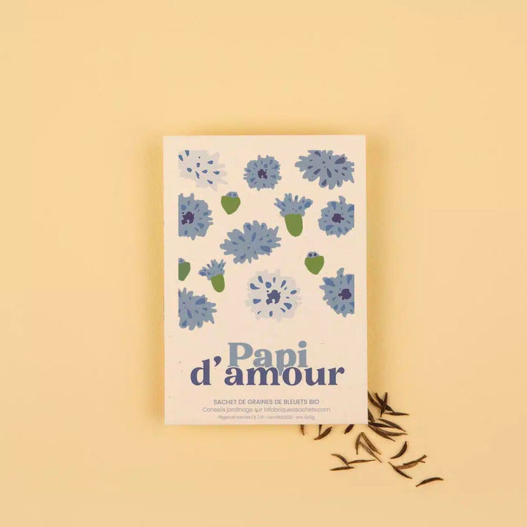 Sachet de graines Papi d'amour : cadeau fete des grands peres