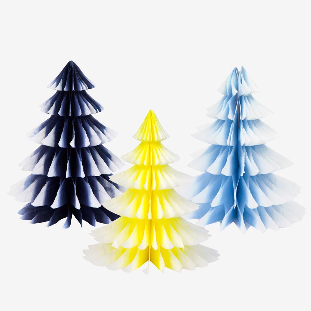 Lot De 6 Nœuds En Velours Bleu Marine Pour Décoration Sapin De Noël - Ornements Velours
