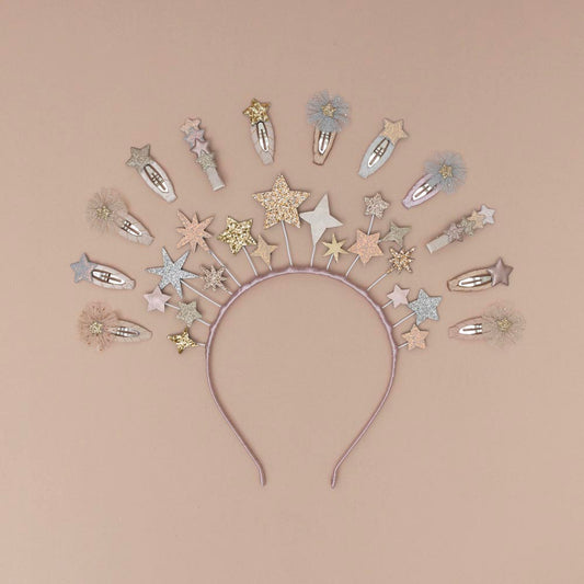 serre-tête étoiles dorées à offrir en cadeau