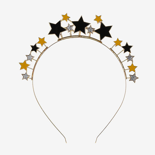 Accessoires pour le Nouvel an : serre-tête or et argent