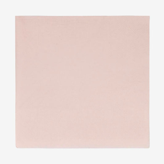 20 serviettes en papier ecofriendly rose : table baby shower fille