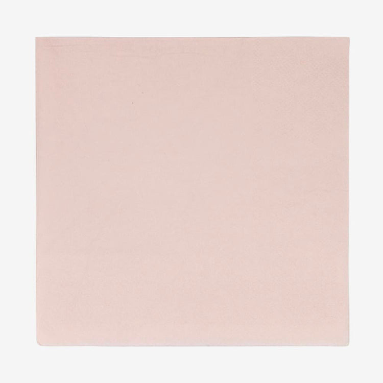 20 serviettes en papier ecofriendly rose : table baby shower fille