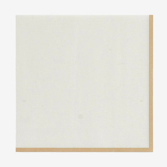 10 serviettes crème et camel, l’accord parfait entre douceur et sobriété