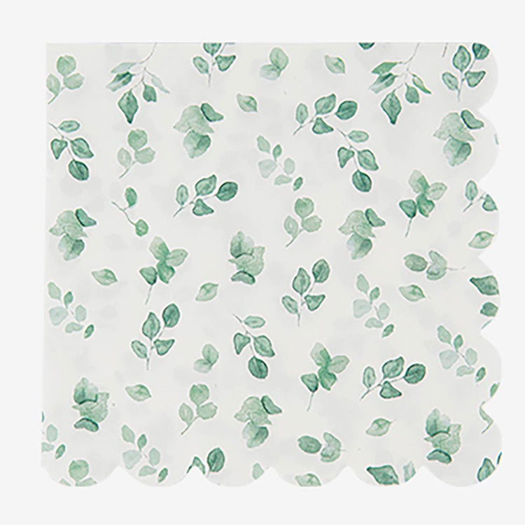 Serviettes feuillage, pour une décoration naturelle et élégante