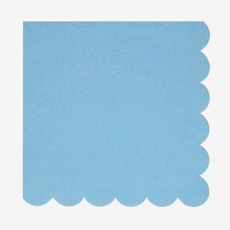 IdĂ©ales pour un anniversaire sur le thĂšme de lâocĂ©an, ces serviettes bleues