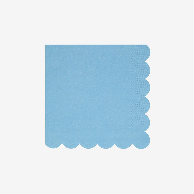 Ajoutez du bleu Ă votre table avec ces serviettes pour une baby shower