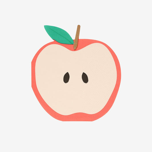 Serviettes en papier pomme, idéales pour un anniversaire champêtre