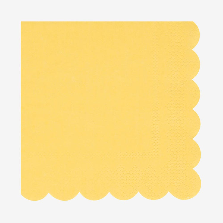 Ăgayez votre table d'anniversaire avec ces serviettes jaune citron