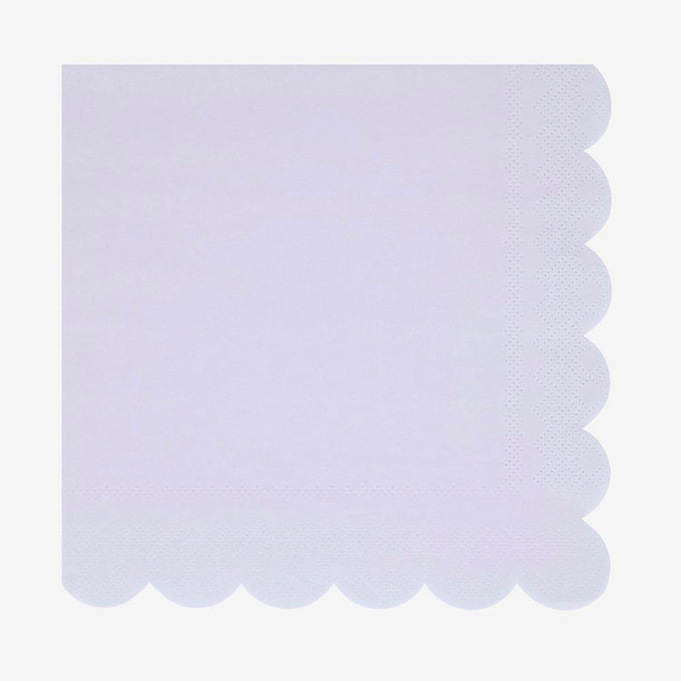 Parfaites pour une décoration licorne : serviettes mauves