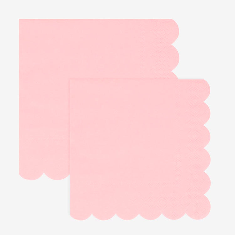 Serviettes en papier rose barbapapa, idéales pour une fête girly et colorée
