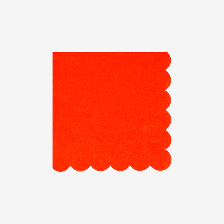 Ajoutez une touche originale avec ces serviettes rouge tomate