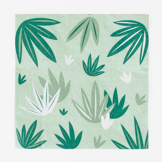 20 serviettes en papier anniversaire jungle My Little Day