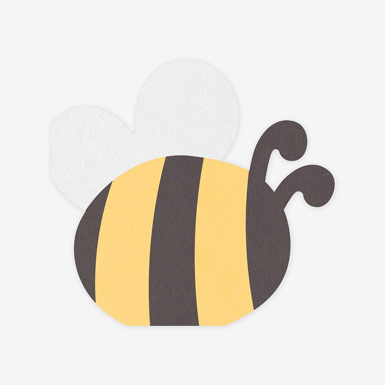 Serviettes abeille pour anniversaire champêtre ou été