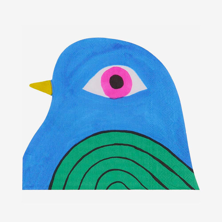 Serviettes oiseaux pour dĂ©co poĂ©tique ou fĂȘte de printemps