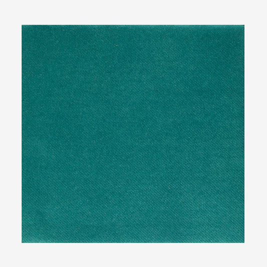 20 serviettes en carton bleu canard : table anniversaire enfant