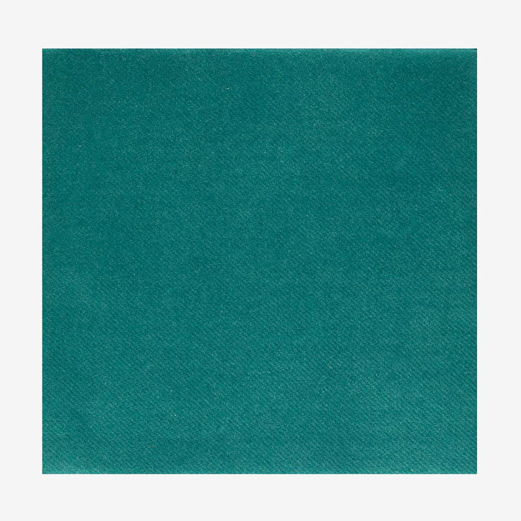 20 serviettes en carton bleu canard : table anniversaire enfant