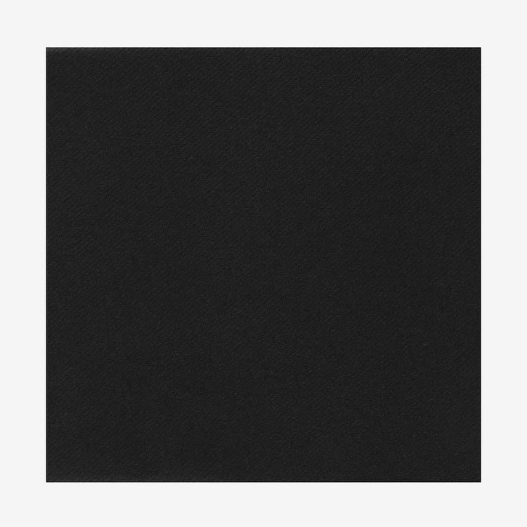 20 serviettes en carton noires : decoration de table halloween