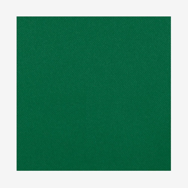 Serviettes en carton vert foncé : deco de table anniversaire jungle
