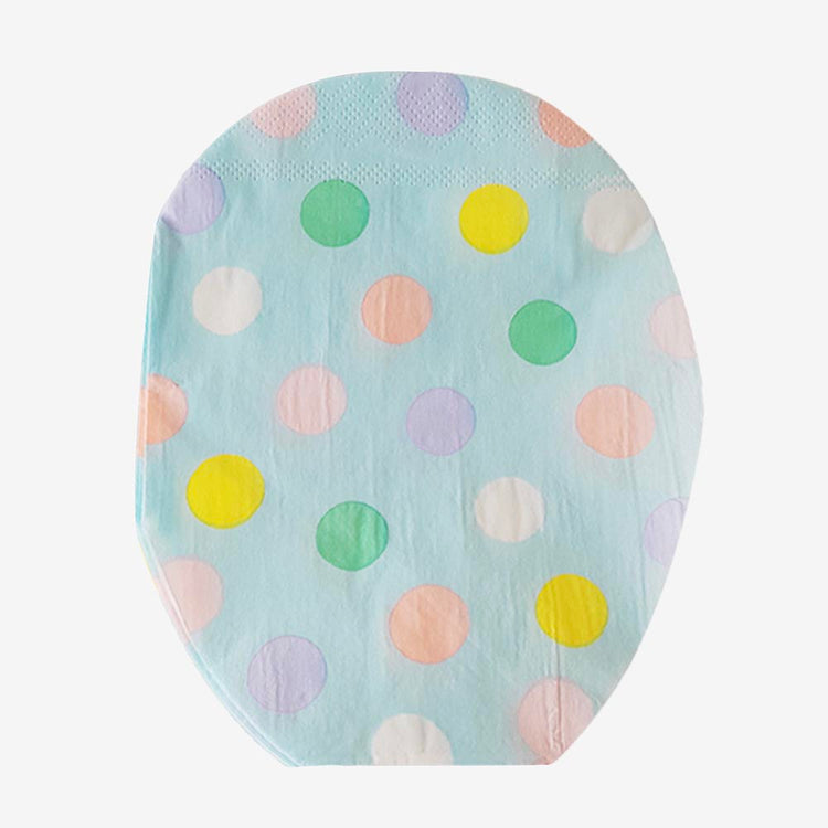 16 serviettes en papier oeuf de Pâques : deco de table paques