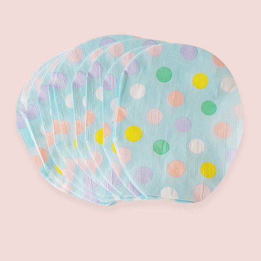 Serviettes en papier œuf de Pâques, déco de table festive