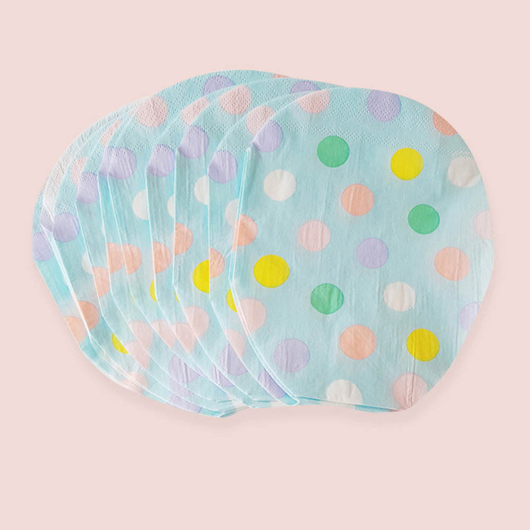 Serviettes en papier œuf de Pâques, déco de table festive