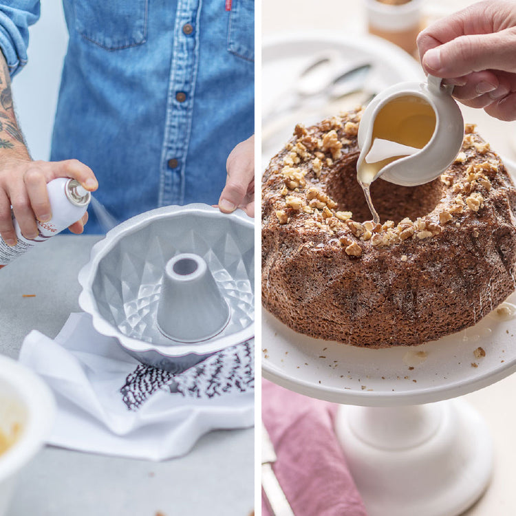 Spray de démoulage pour graisser les moules à gateaux anniversaire
