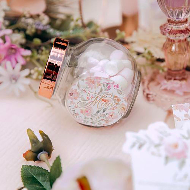 24 Stickers fleurs pastel : idee deco anniversaire paques