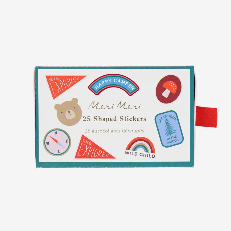 Stickers camping, un petit cadeau d'anniversaire original