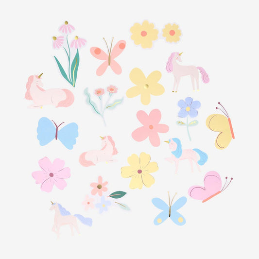 Ajoutez de la fantaisie à votre fête licorne avec ces stickers licorne