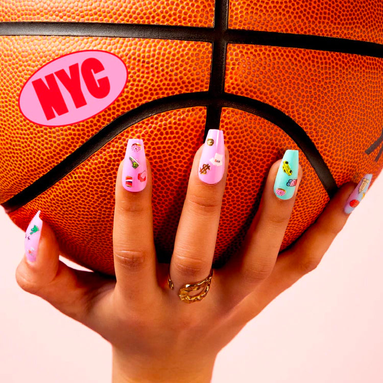 120 stickers NYC pour nail art jeune et fête créative