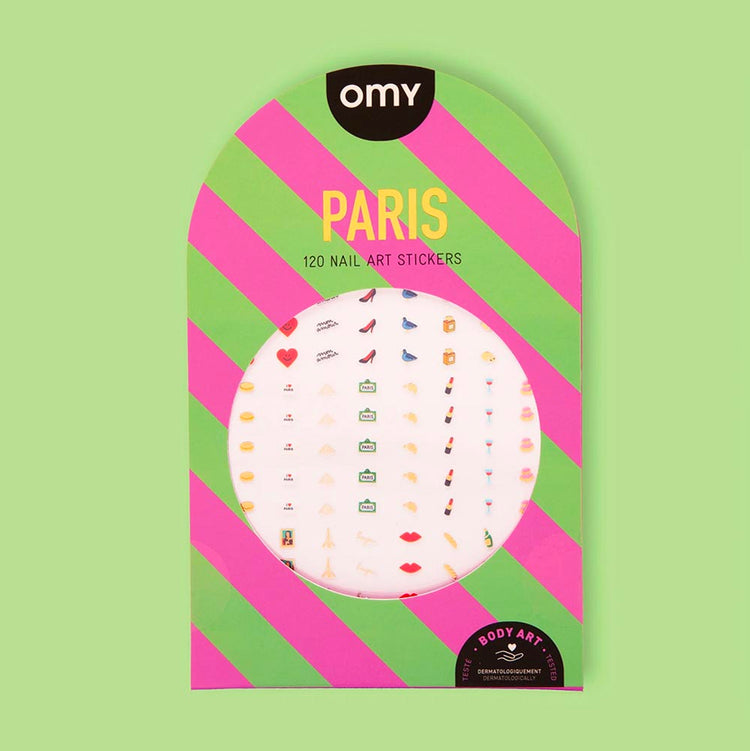 Stickers ongles Paris pour activité chic ou pochette de fête