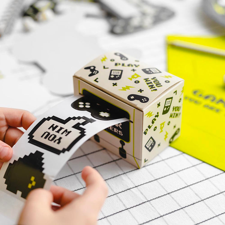 36 stickers jeux vidéo : petit cadeau invité pochette surprise
