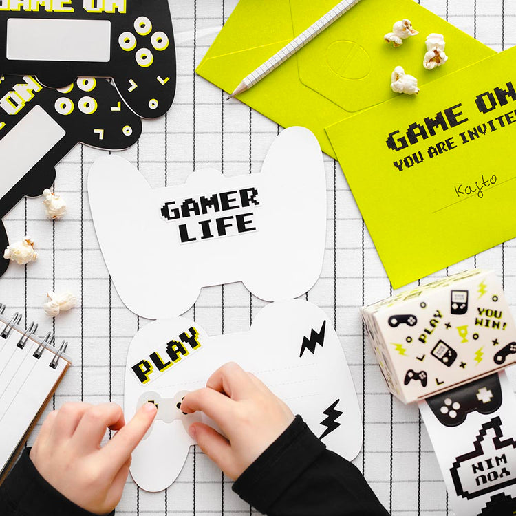 36 stickers jeux vidéo : accessoire activité manuelle enfant