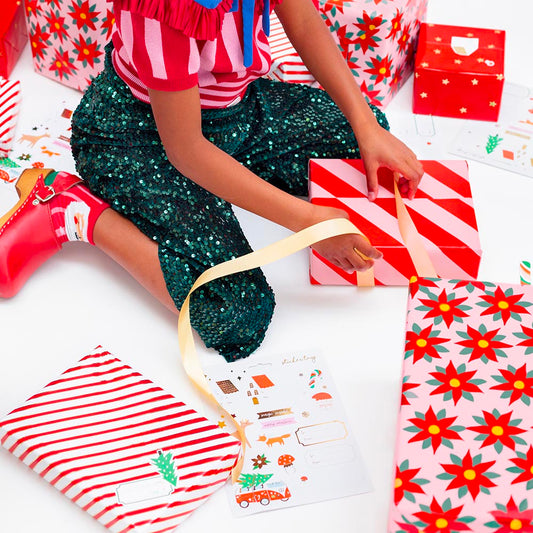 Stickers de Noël forêt d'hiver pour bricolage de noel enfant
