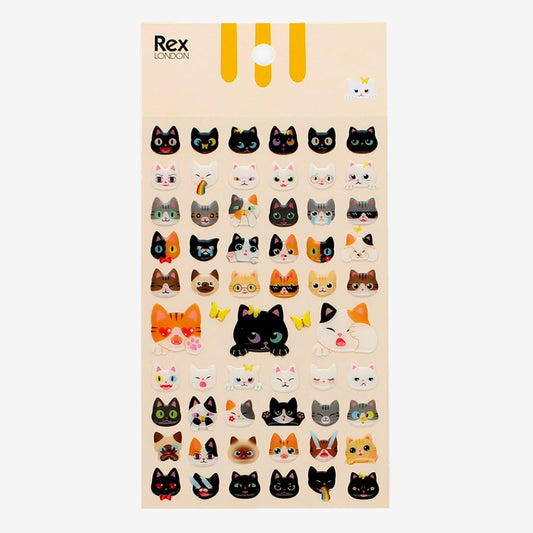 1 planche de stickers chatons kawaii : idée cadeau anniversaire enfant