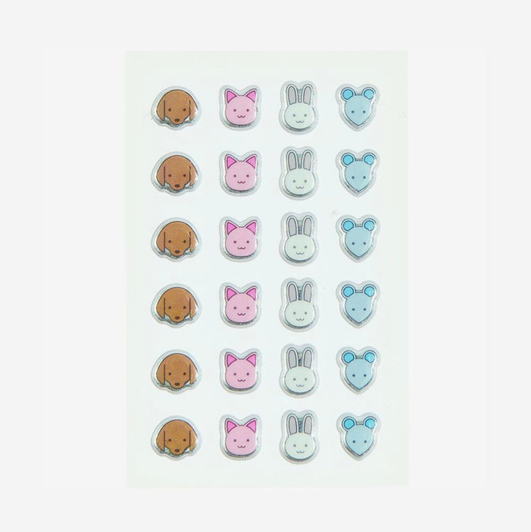 Planche de stickers animaux mignons : cadeau anniversaire enfant