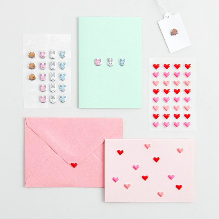 Planche de stickers animaux mignons : idée cadeau pochette surprise anniversaire enfant