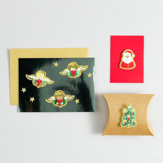 Stickers Père Noël : papeterie de Noël