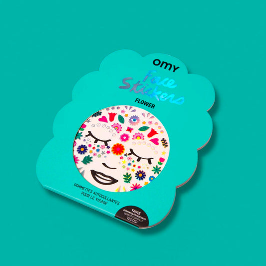 Stickers fleuris pour maquillage de fête bohème ou enfant