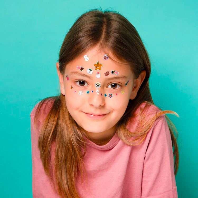 noël - 85 stickers visages de noël idée cadeau ou activité noël festif