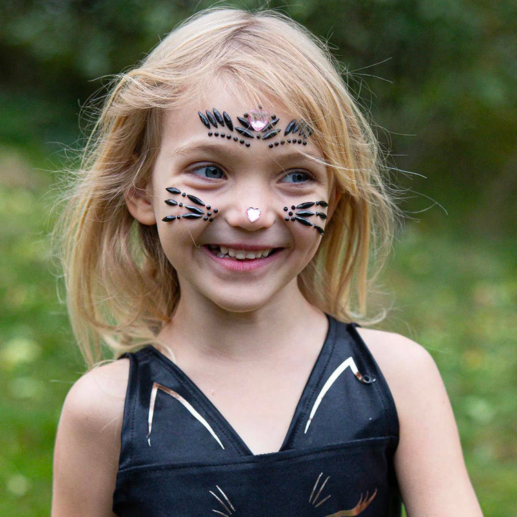 Strass autocollants pour le visage chat - petit cadeau fille