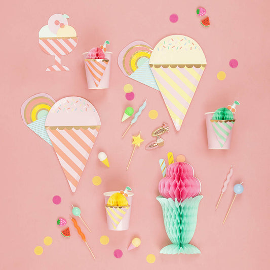 Gomme en forme de glace pour surprise gourmande ou pochette