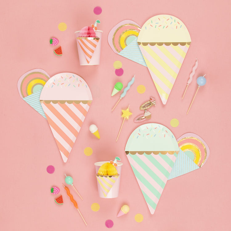 6 bougies festives pour anniversaire enfant ou adulte