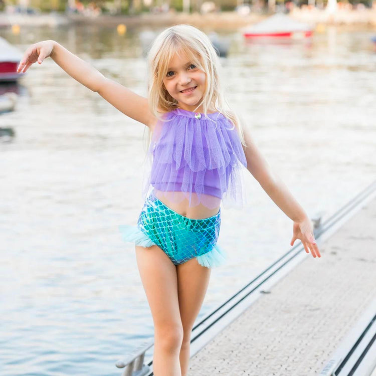 Maillot de bain sirene deux pièces pour enfant chic et original