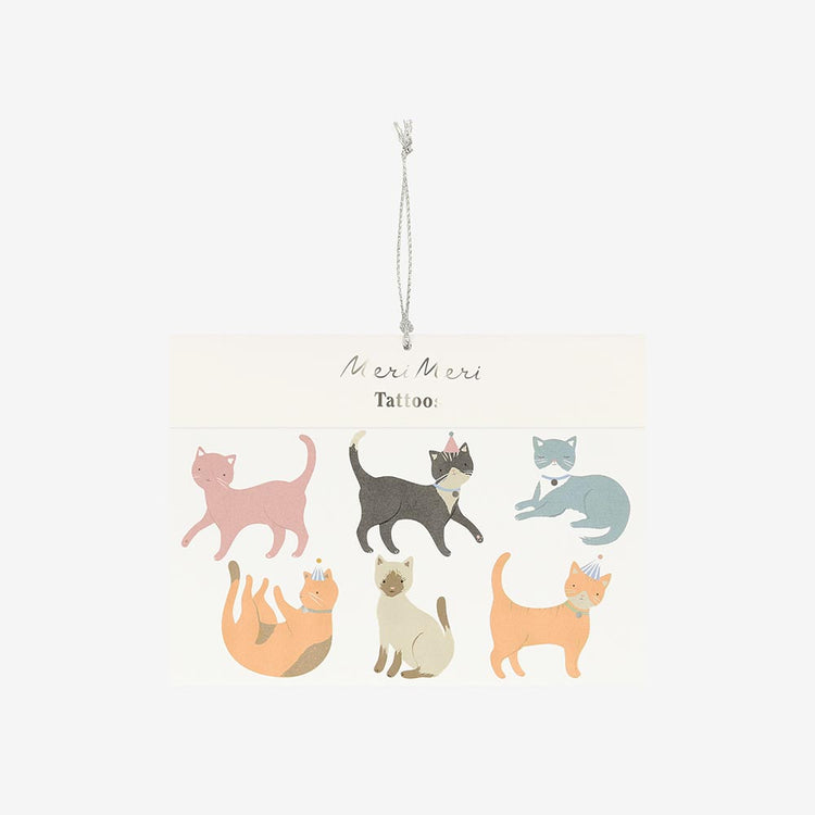 Tatouages temporaires chats, motifs pour les amoureux des félins