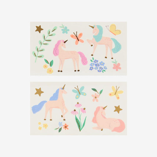 Tatouages licornes à offrir, pour une fête licorne
