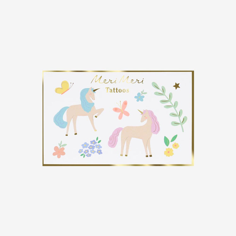 Tatouages licornes, pour un look magique et féérique